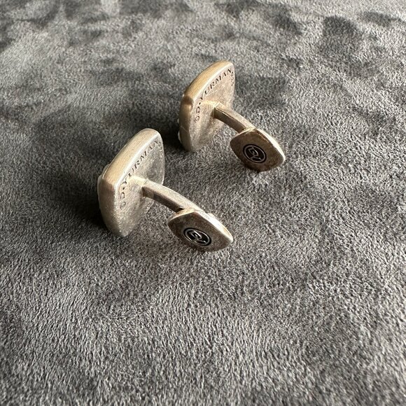 David Yurman Waves Cufflinks w/ Carved White Agate - RARE - Picture 14 of 14